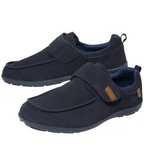 Men's Black Split Leather Moccasins 