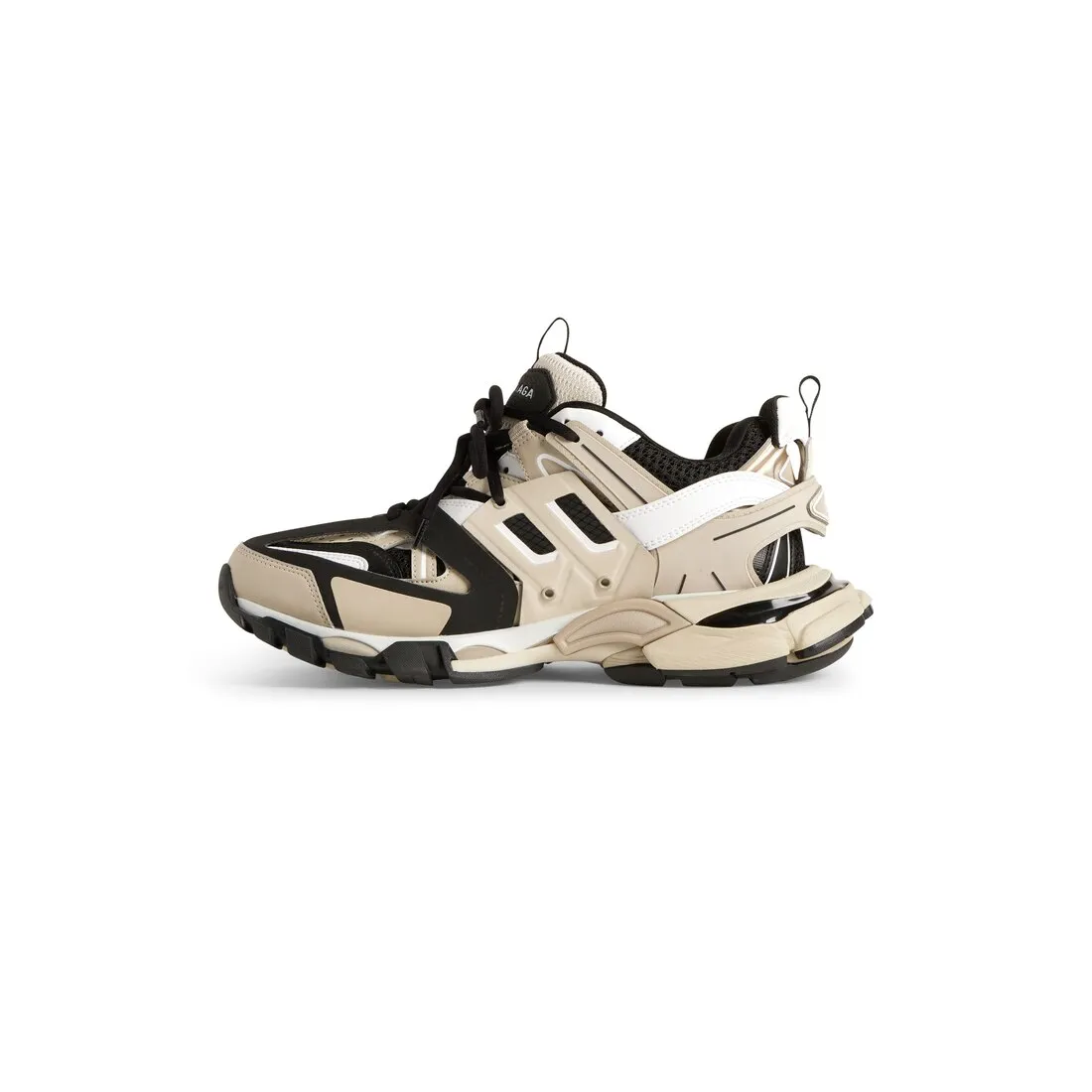      Men's Track Sneaker  in Beige/black 