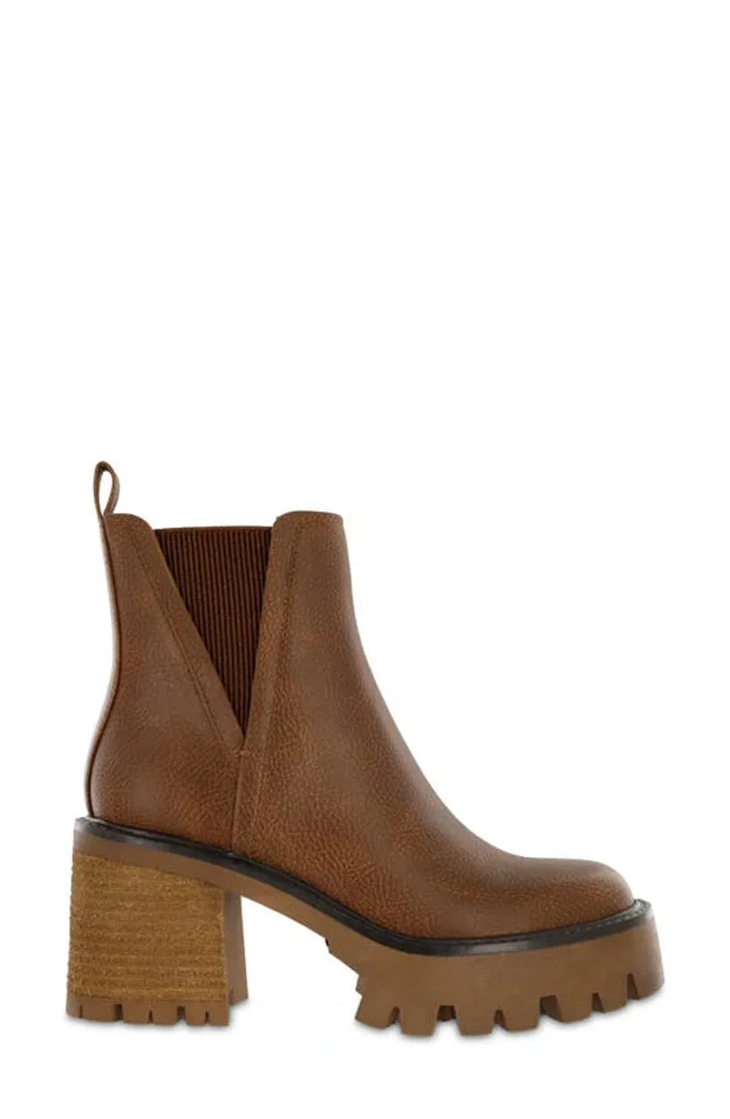 Mia Rusty Brown Leather Boots