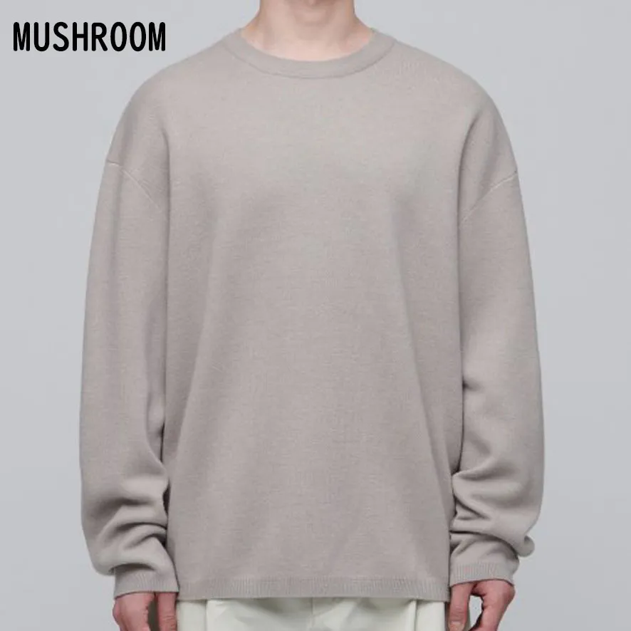 MUSINSA STANDARD  |Crew Neck Wool Nylon Street Style Long Sleeves Plain