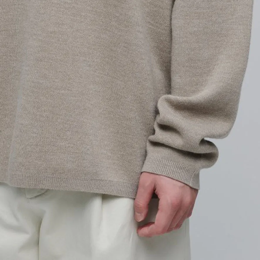 MUSINSA STANDARD  |Crew Neck Wool Nylon Street Style Long Sleeves Plain