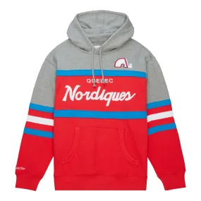 Nordiques Head Coach P/O Hoody - Red/Grey