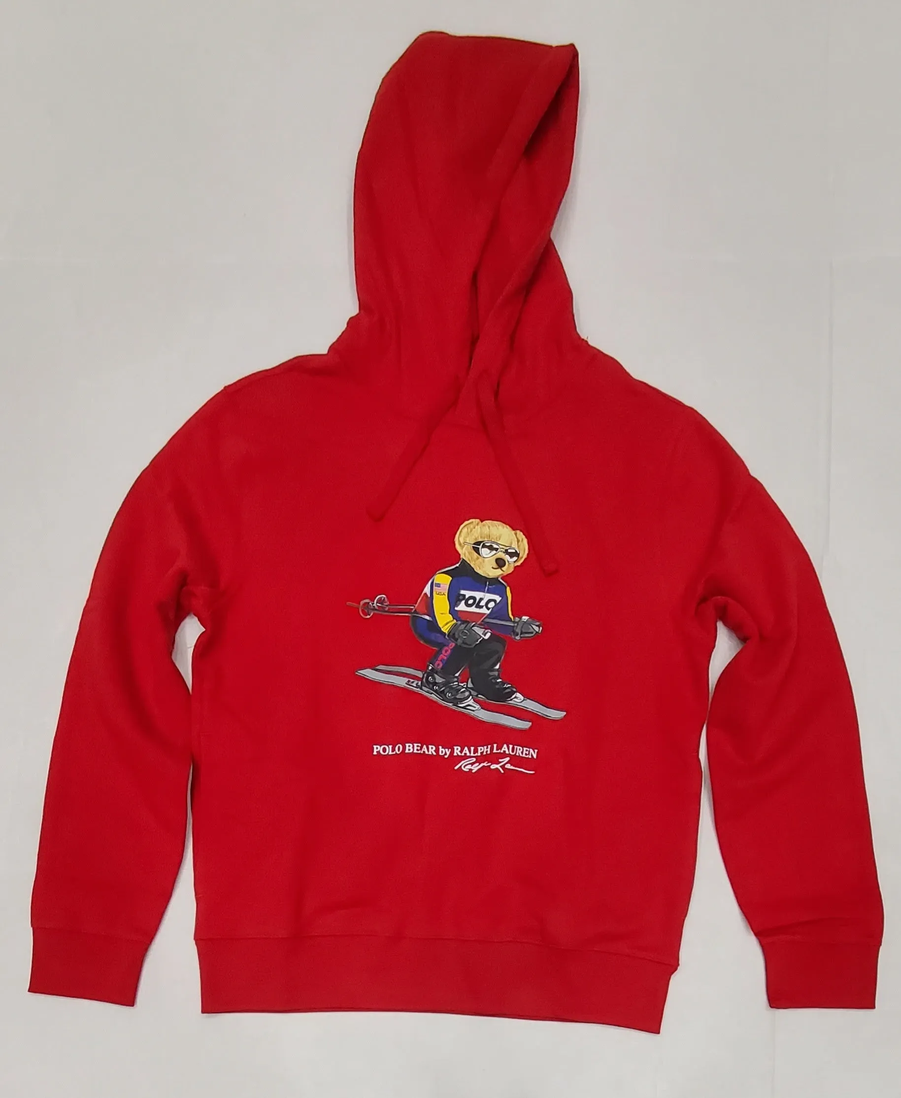 Nwt Polo Ralph Lauren Red Ski Bear Hoodie