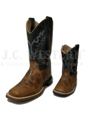 Old West 1960 Kids Western Boot Brown