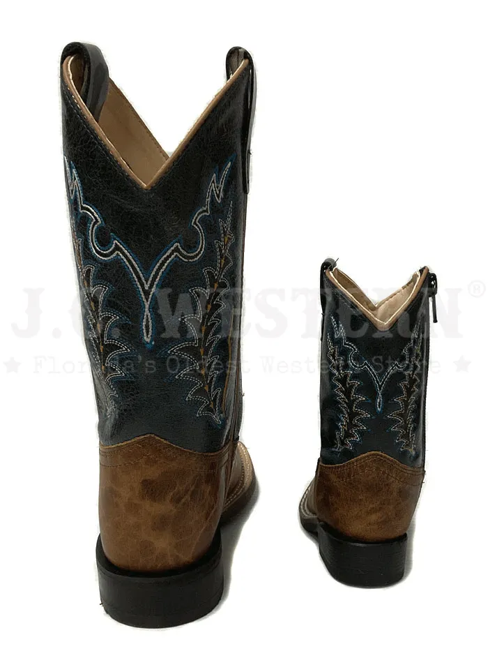 Old West 1960 Kids Western Boot Brown