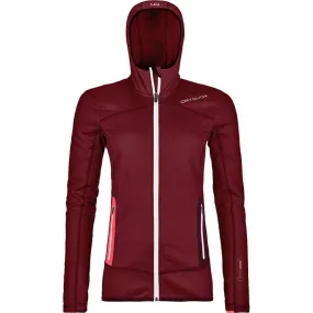 ORTOVOX - Fleece Hoody Women dark blood