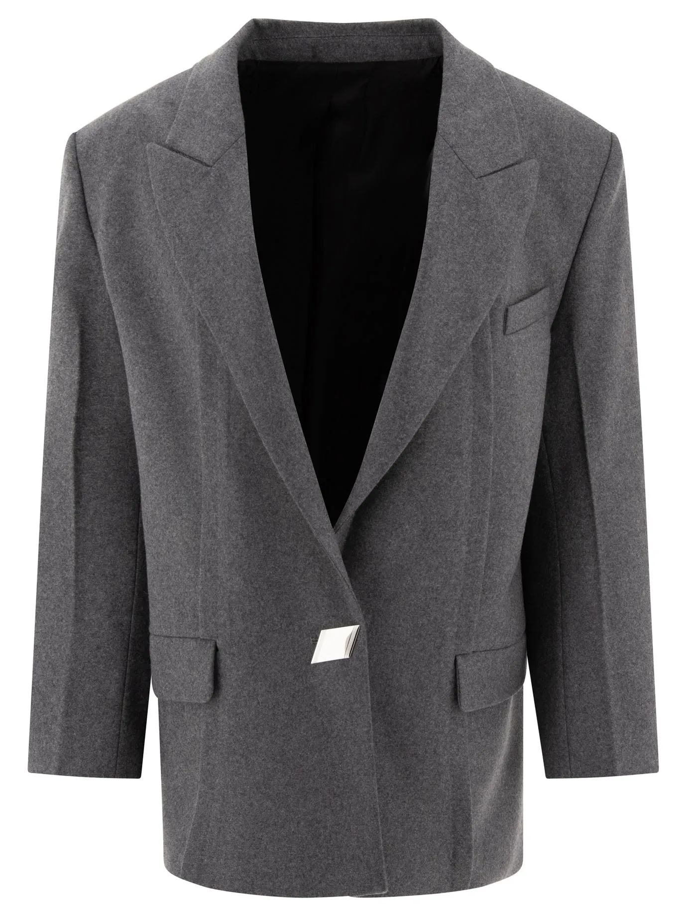 Oversize Blazer Jackets Grey