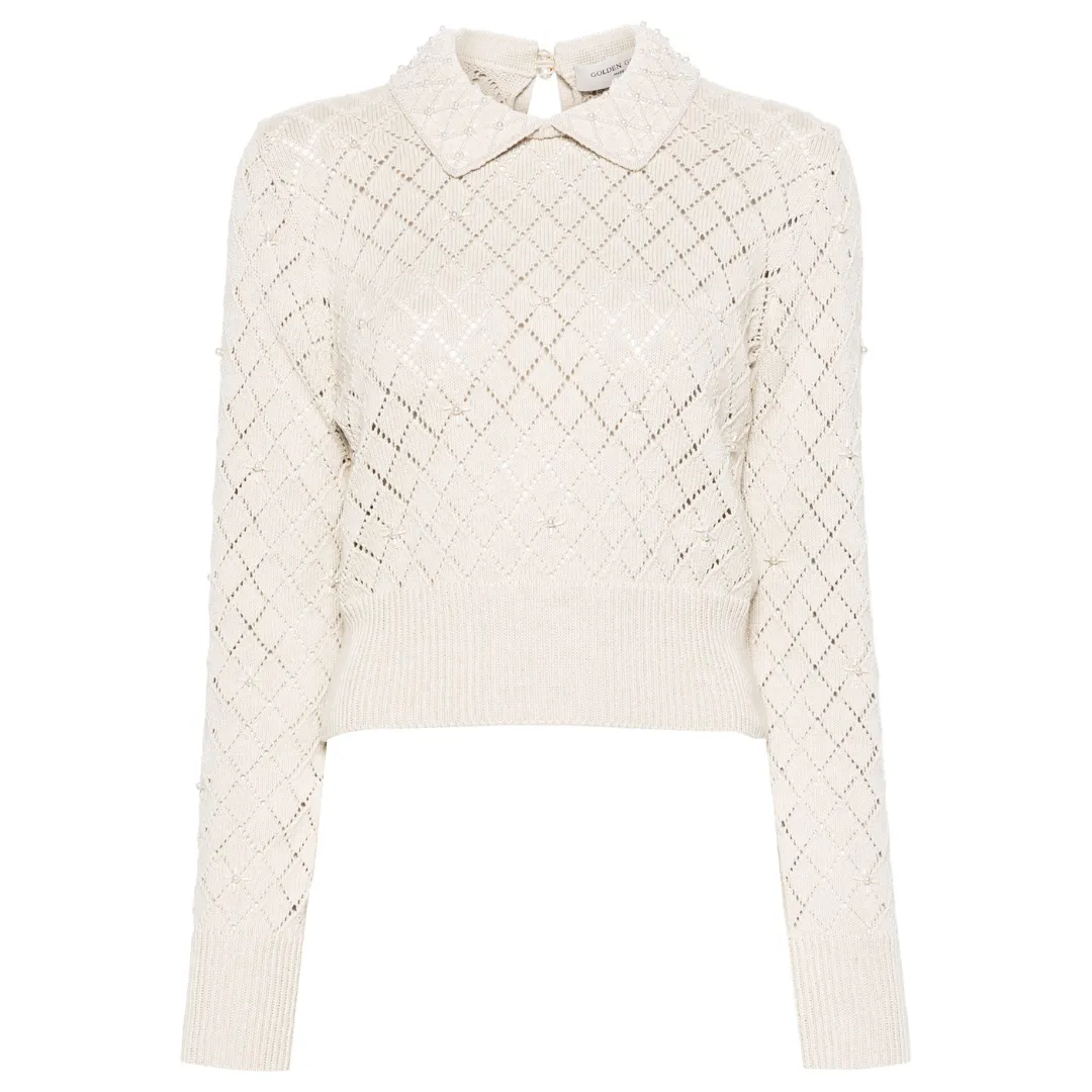 Pearl Pointelle Sweater