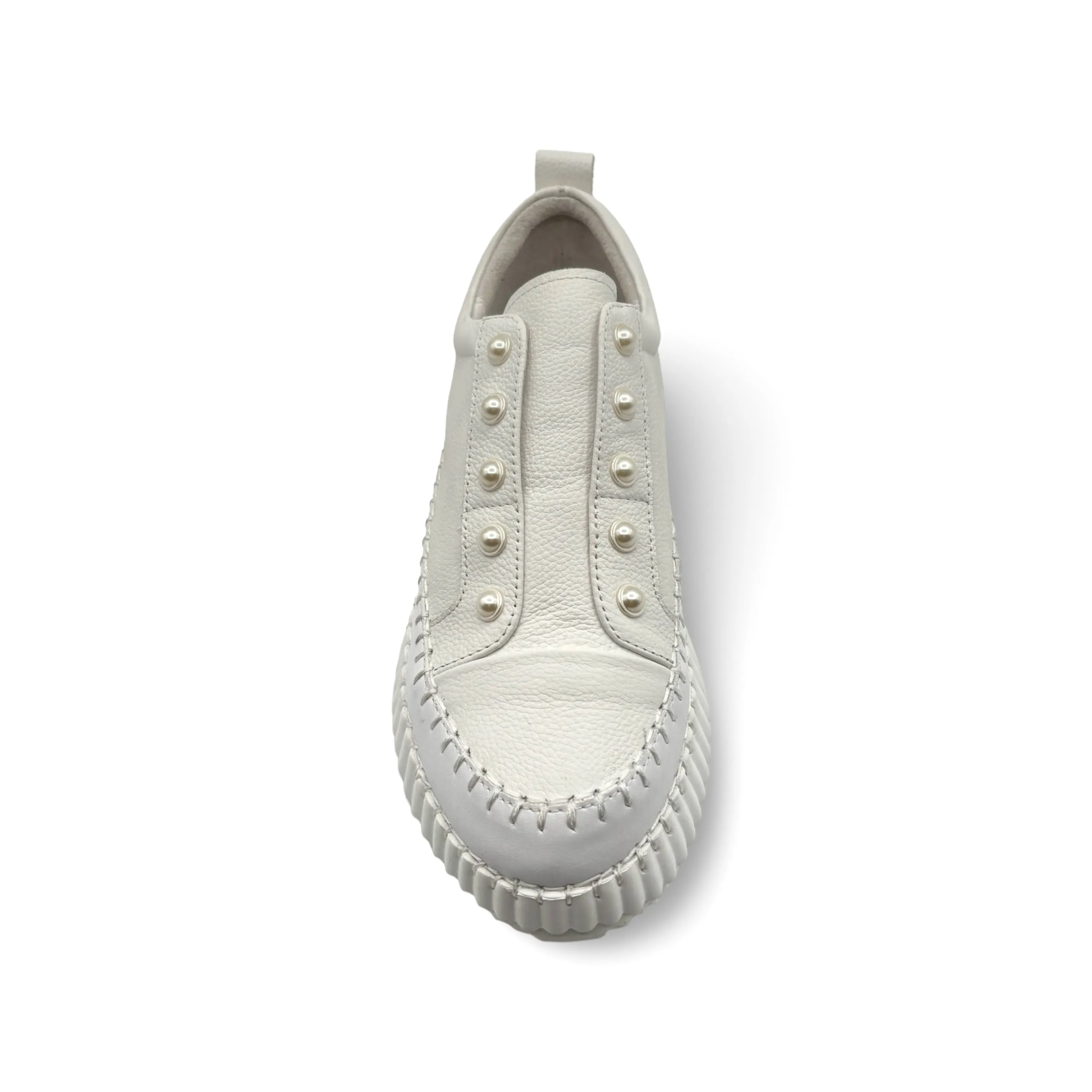 Pearlzie White Platform Sneaker