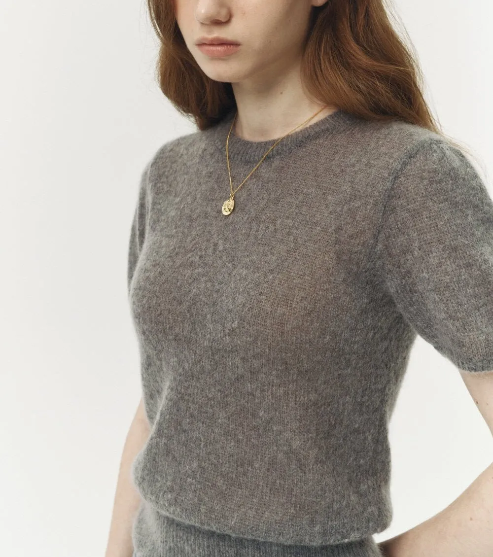 PETIT HALF SLEEVE KNIT TOP