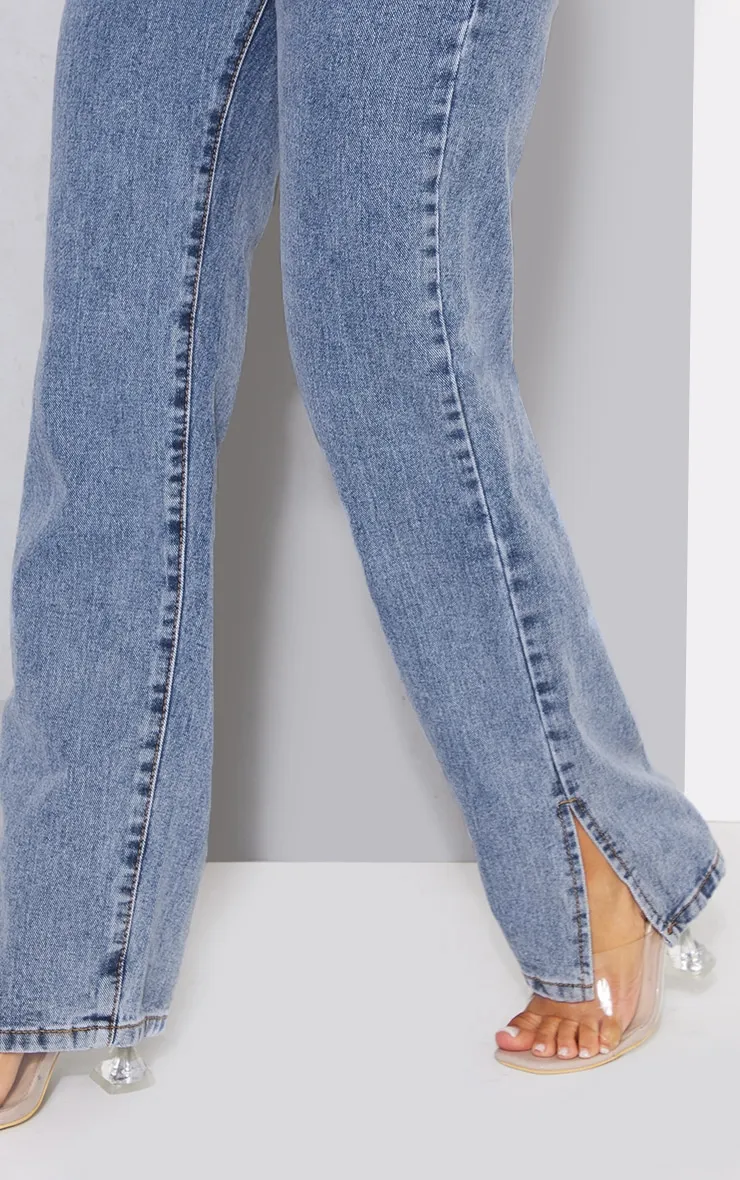 Petite Vintage Wash Split Hem Jeans | Petite