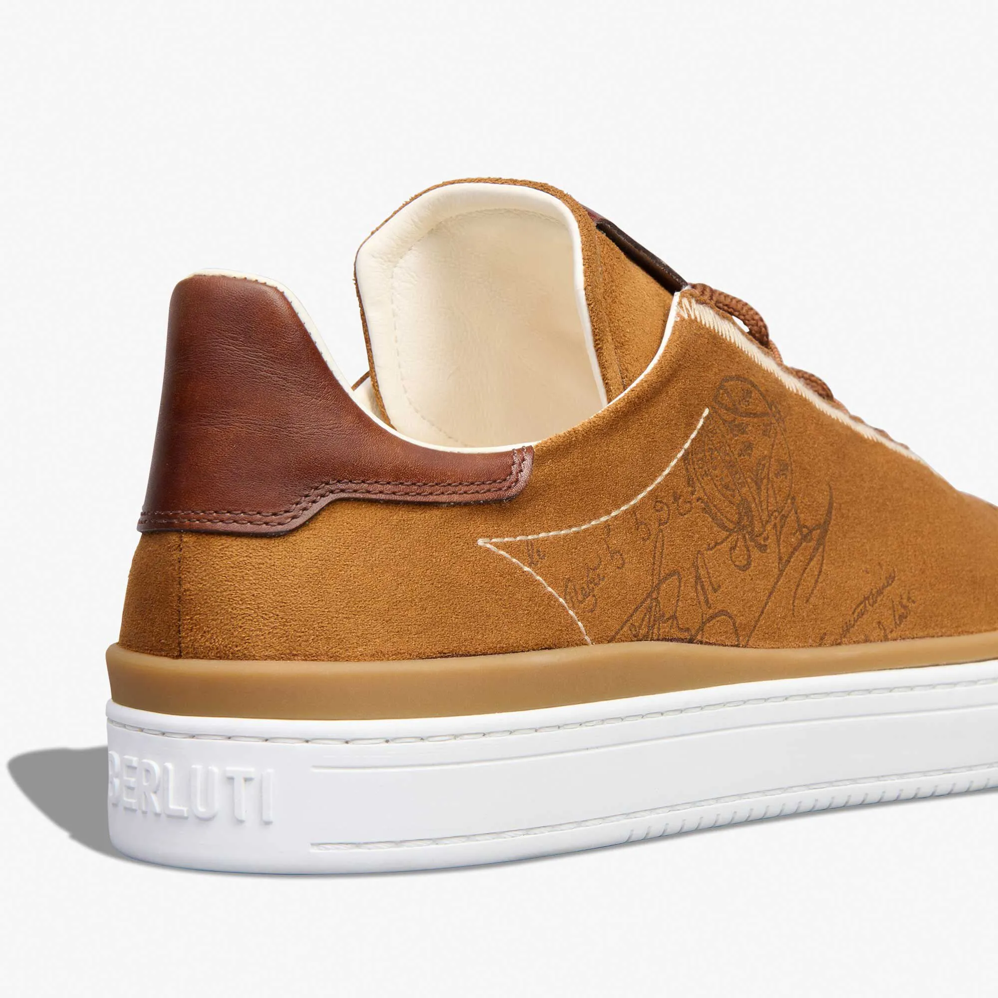 Playtime Suede Effect Scritto Fabric Sneaker