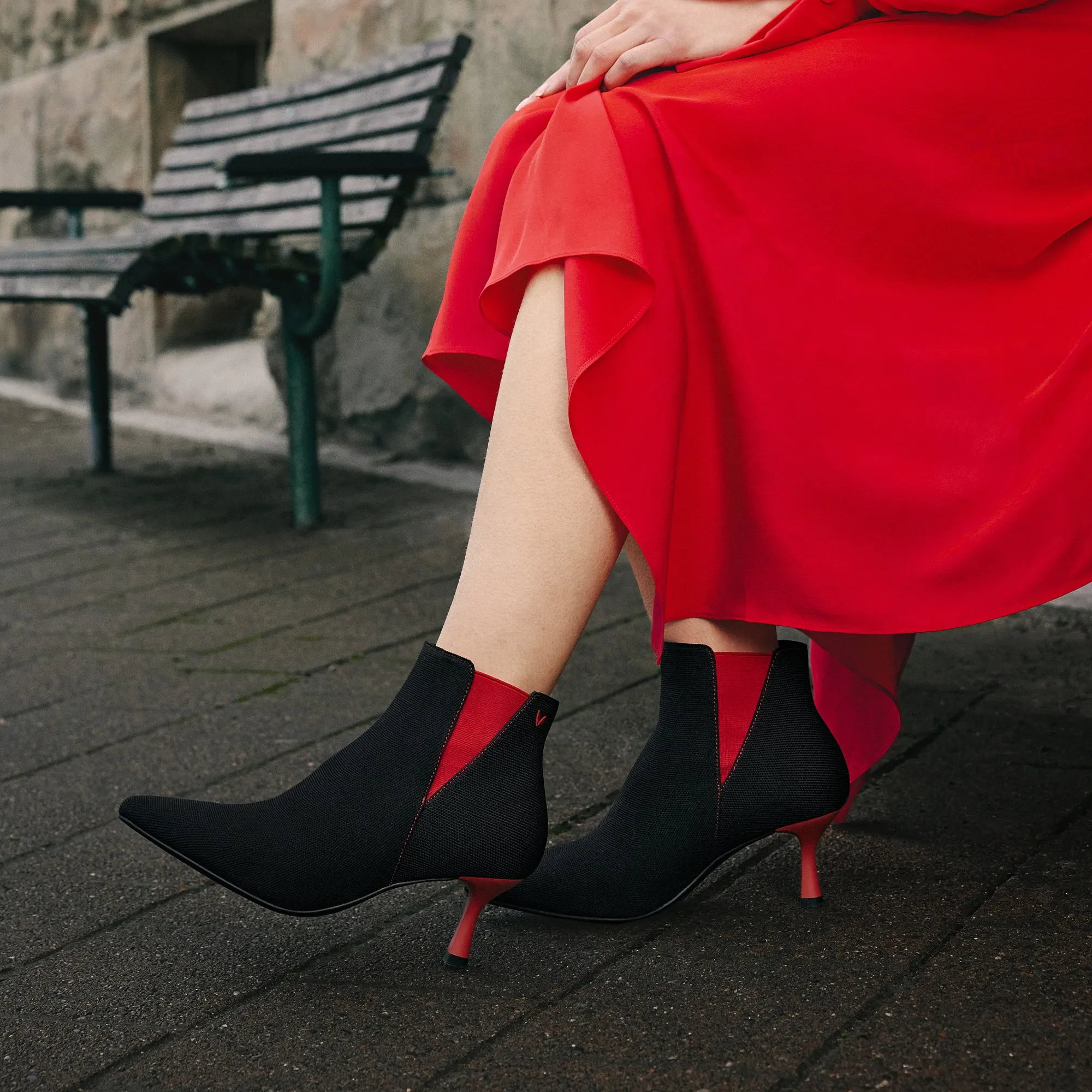   Pointed-Toe Ankle Heel Boots (Alexandra)