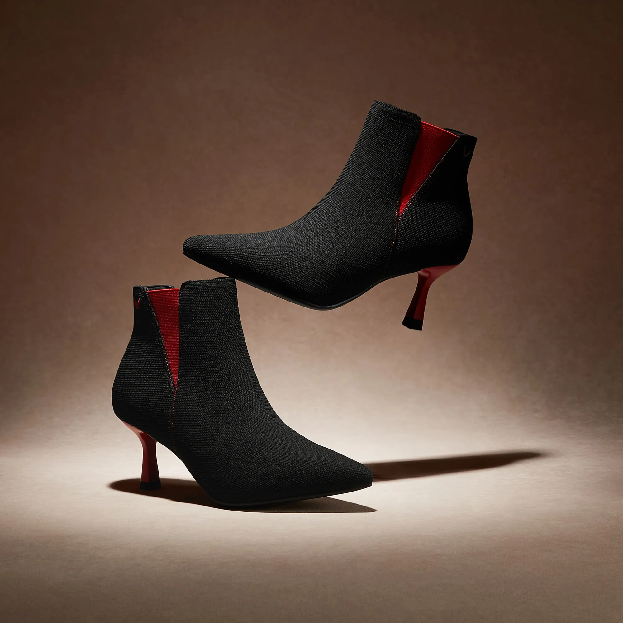   Pointed-Toe Ankle Heel Boots (Alexandra)