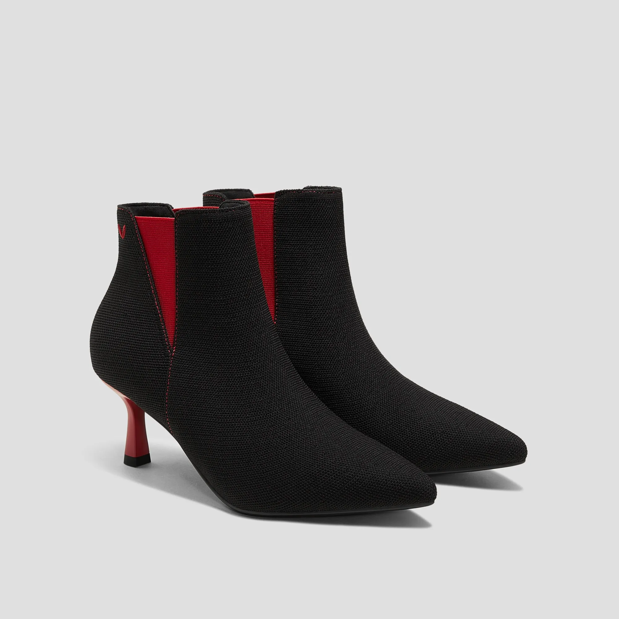   Pointed-Toe Ankle Heel Boots (Alexandra)