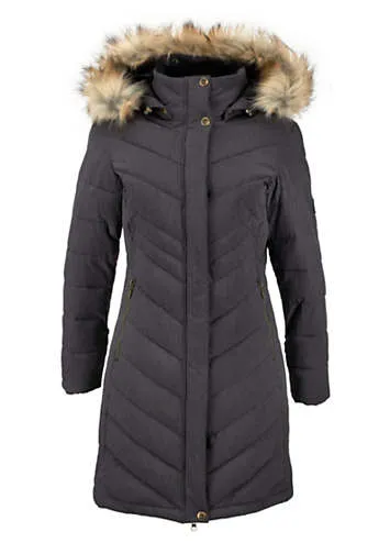 Polarino Quilted Water Repellent Coat | Kaleidoscope