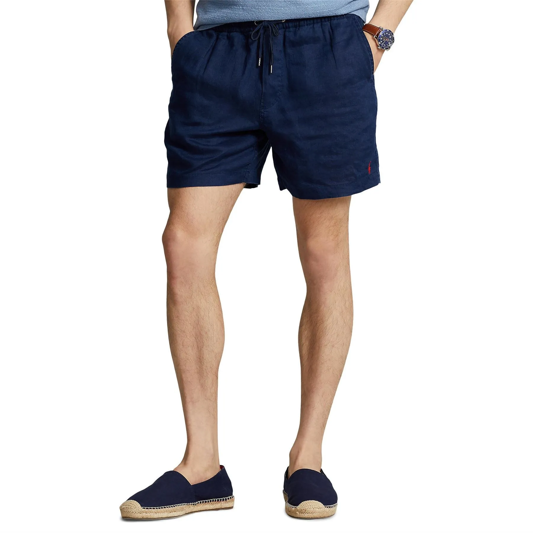 Polo Golf Classic Fit Prepster Linen Shorts Navy - SU24