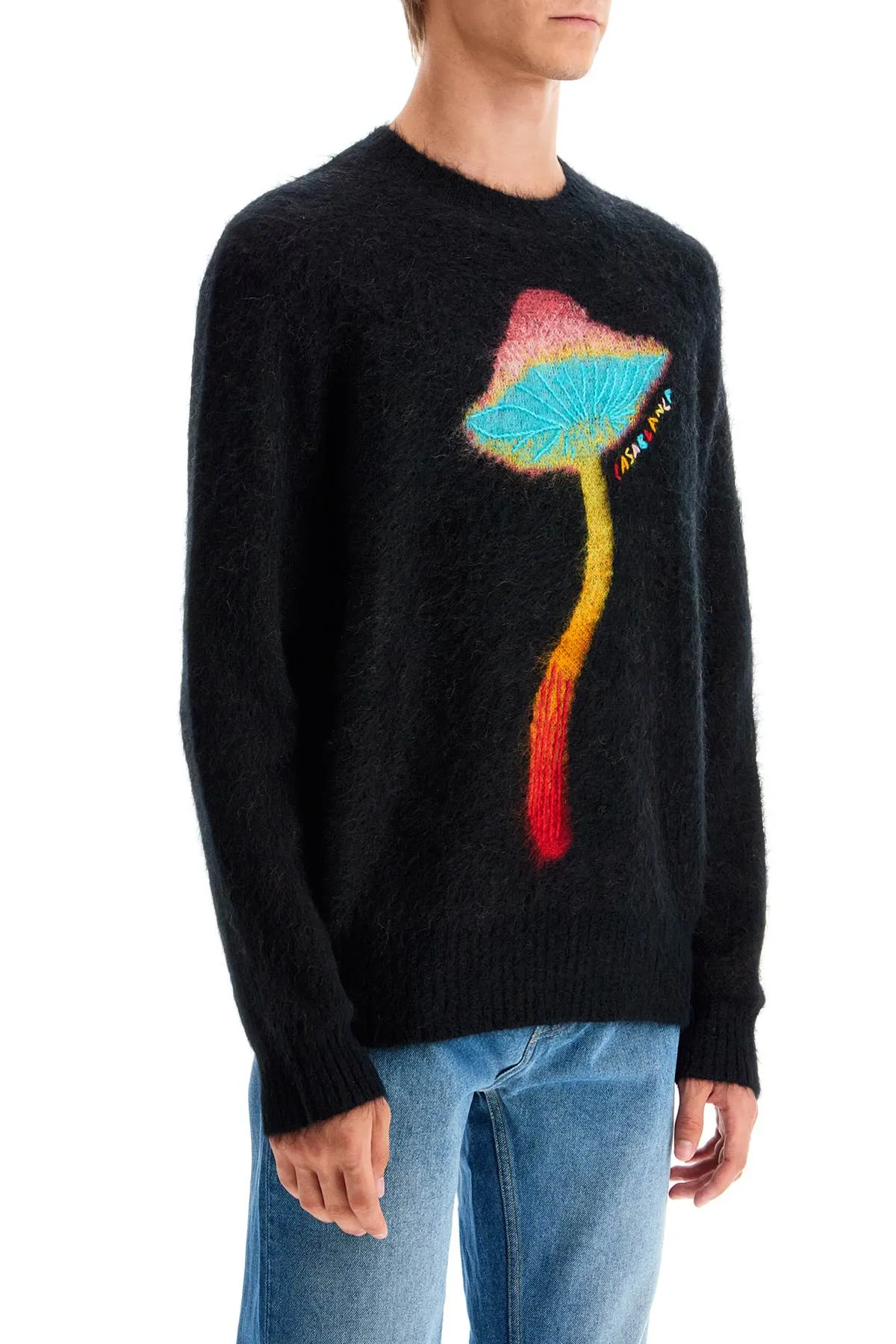 rainbow mushroom sweater