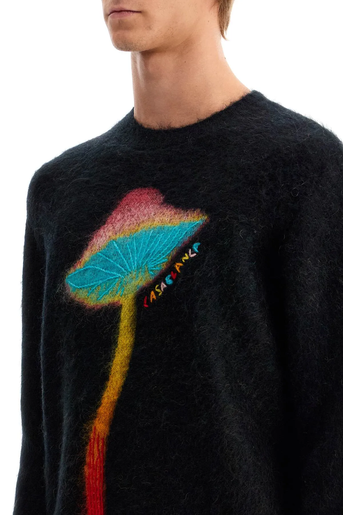 rainbow mushroom sweater