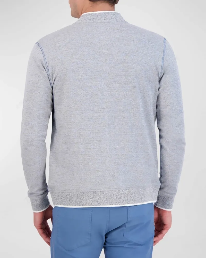 Robert Graham  |Unisex Street Style Long Sleeves Plain Oversized Sweaters