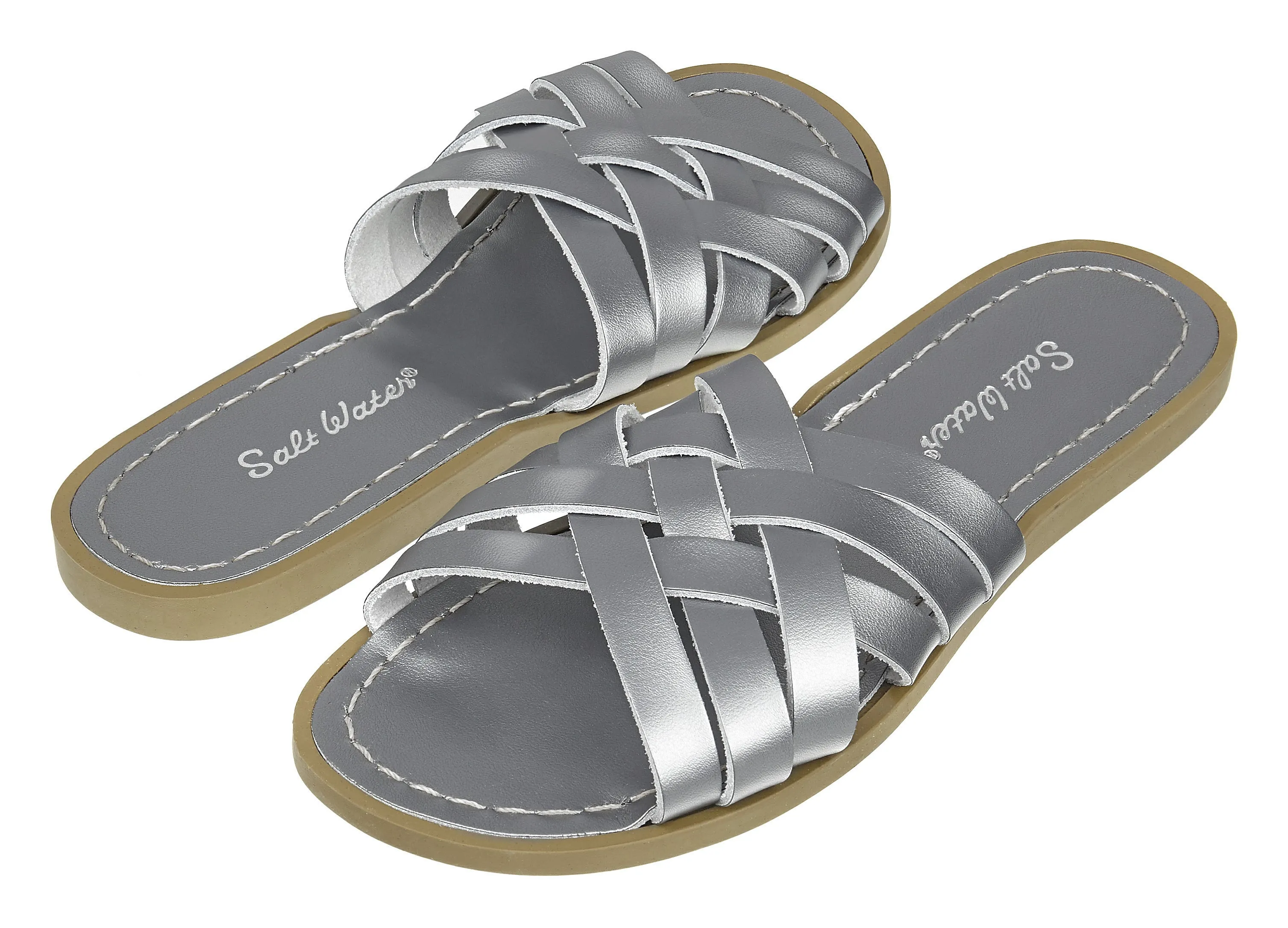 Salt-Water Sandals Retro Slide Pewter - adult