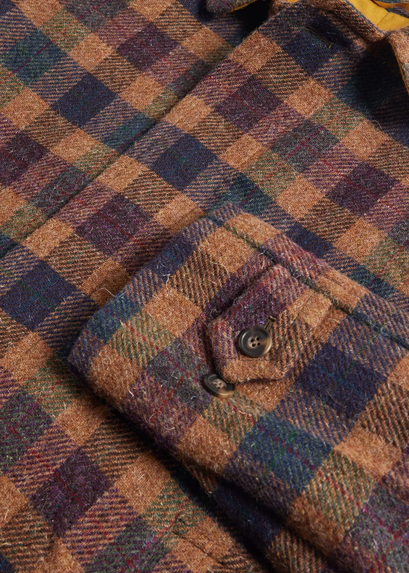 Shetland Wool A-Line Coat