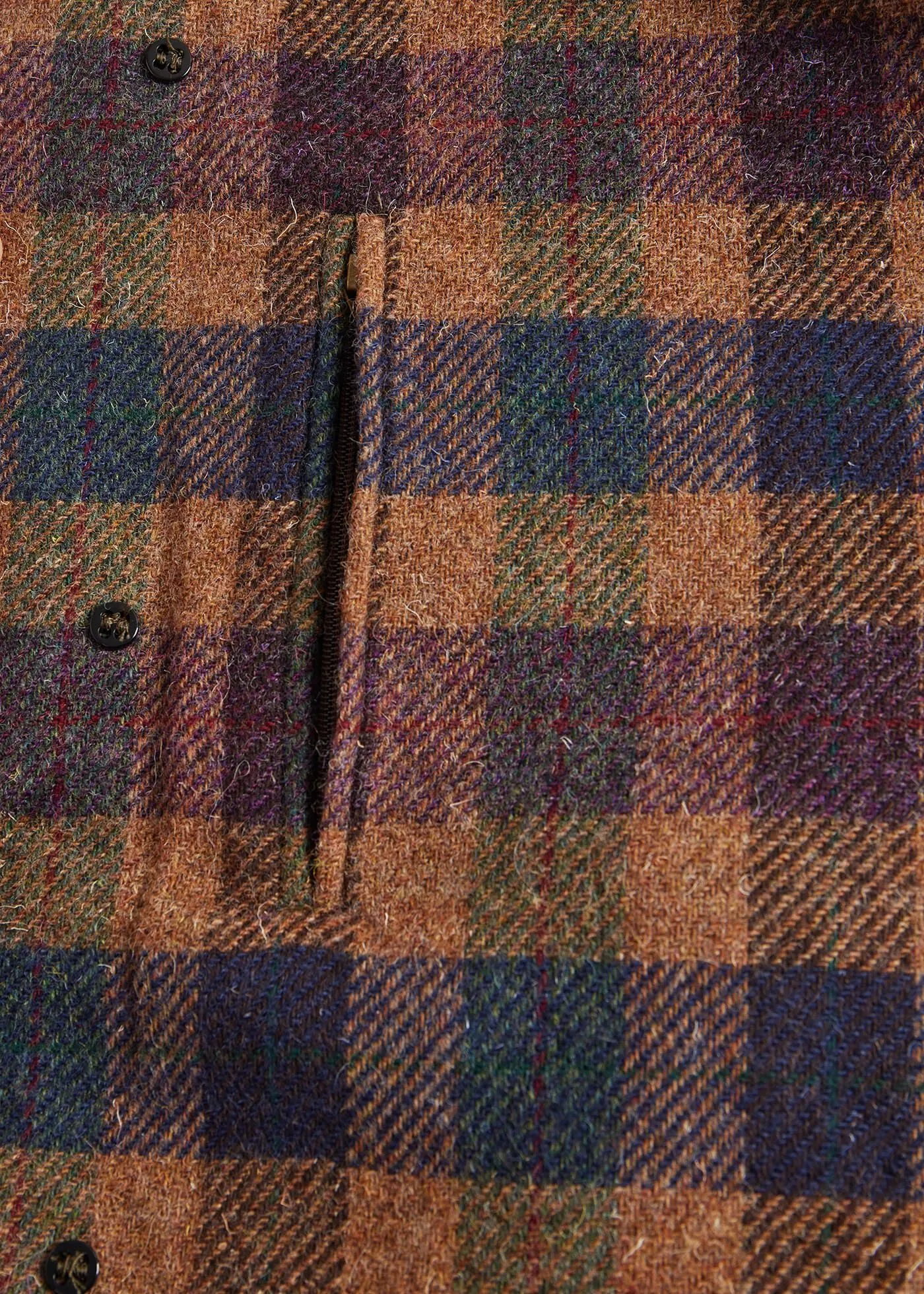 Shetland Wool A-Line Coat