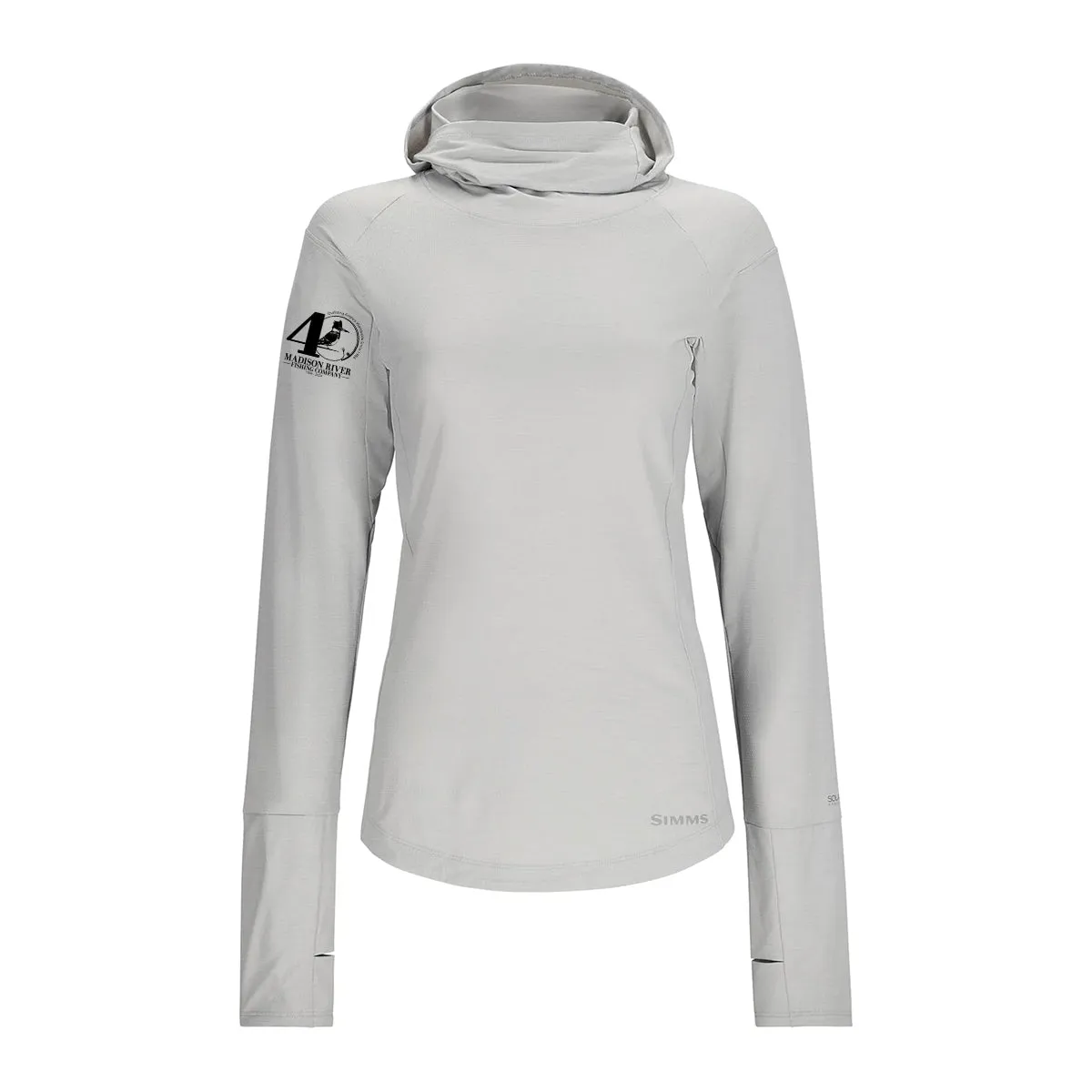 Simms MRFC 40th Logo Womens SolarFlex Cooling Hoody Sterling