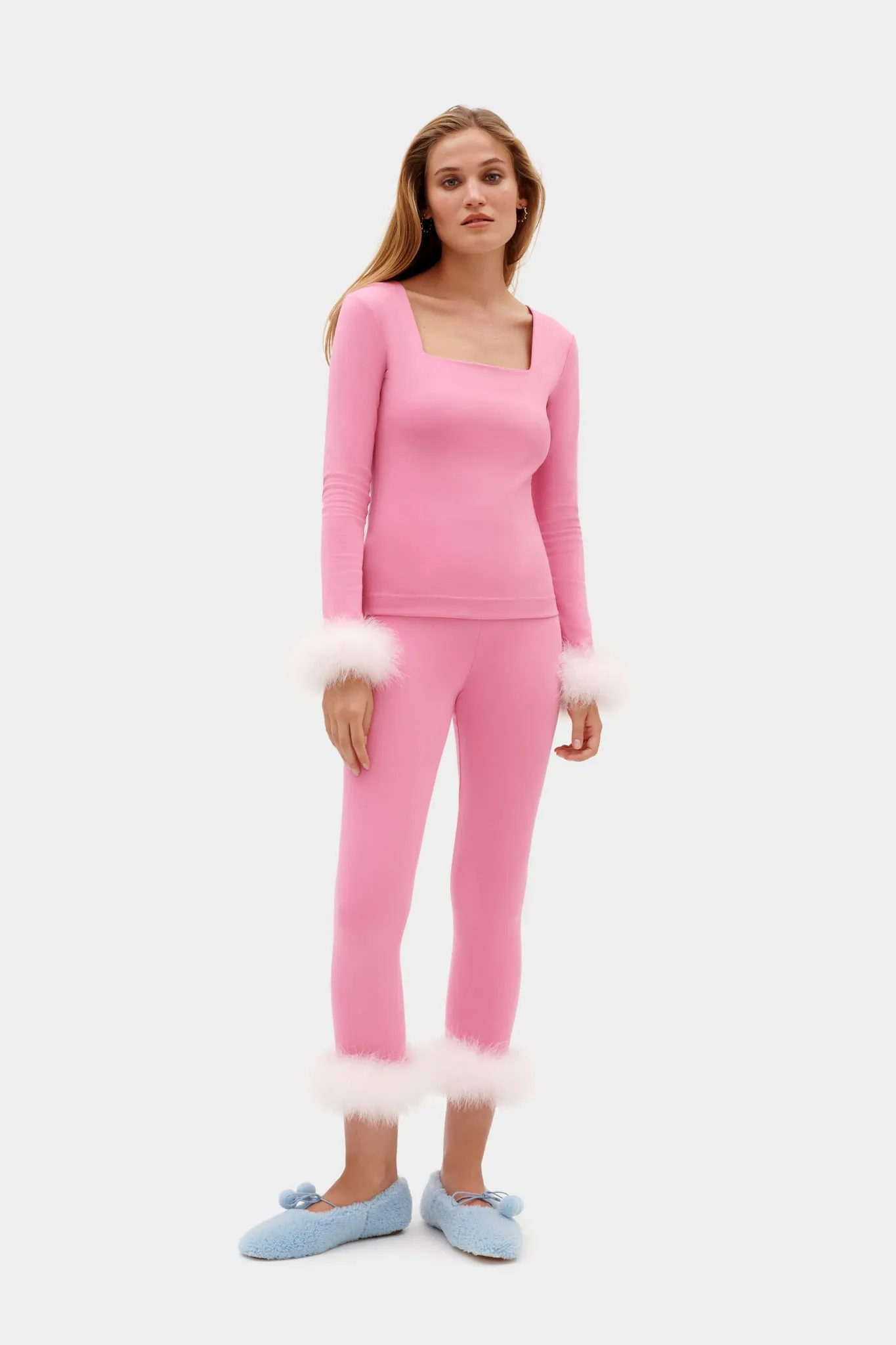 Sleeper - Weekend Chic Set with Leggings - Pink