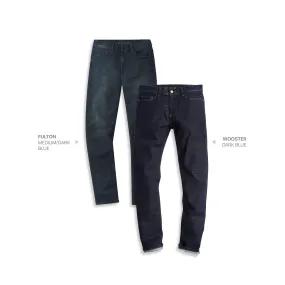 Slim Fulton Medium/Dark Blue and Slim Wooster Dark Blue 2-Pack Jeans