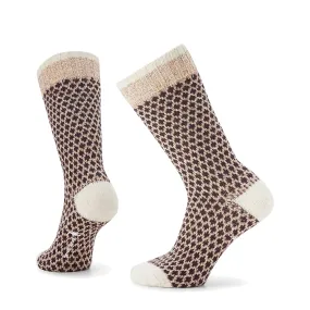 Smartwool Everyday Popcorn Polka Dot Full Cushion Crew Socks in Acorn