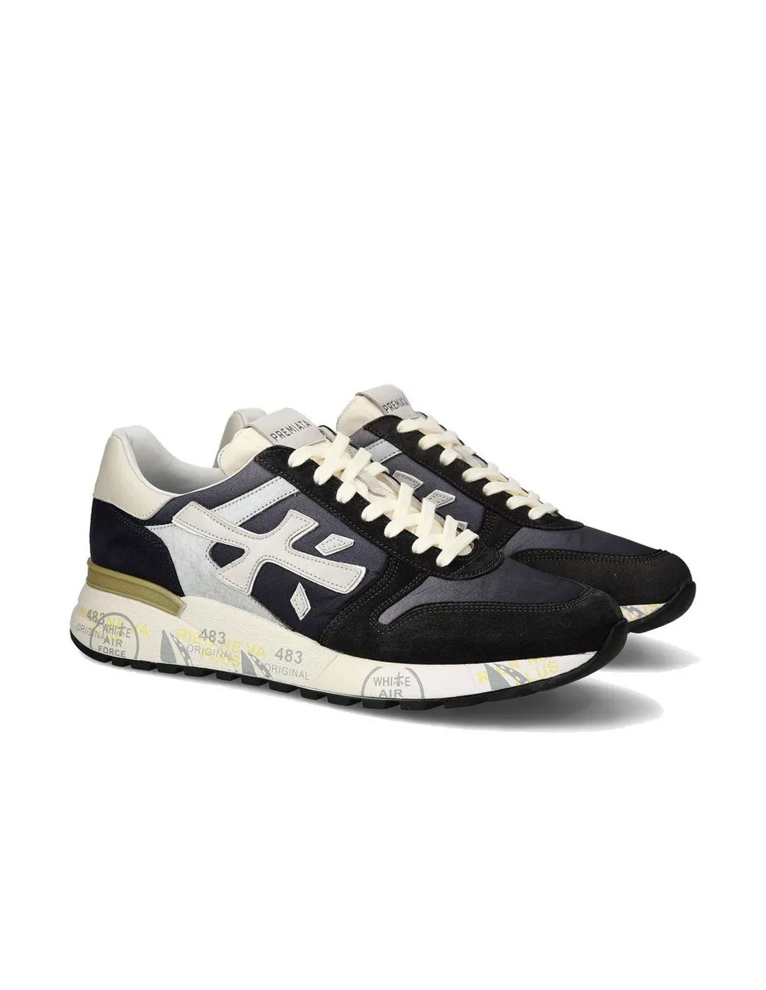 Sneakers Premiata uomo Mick 6618 nere