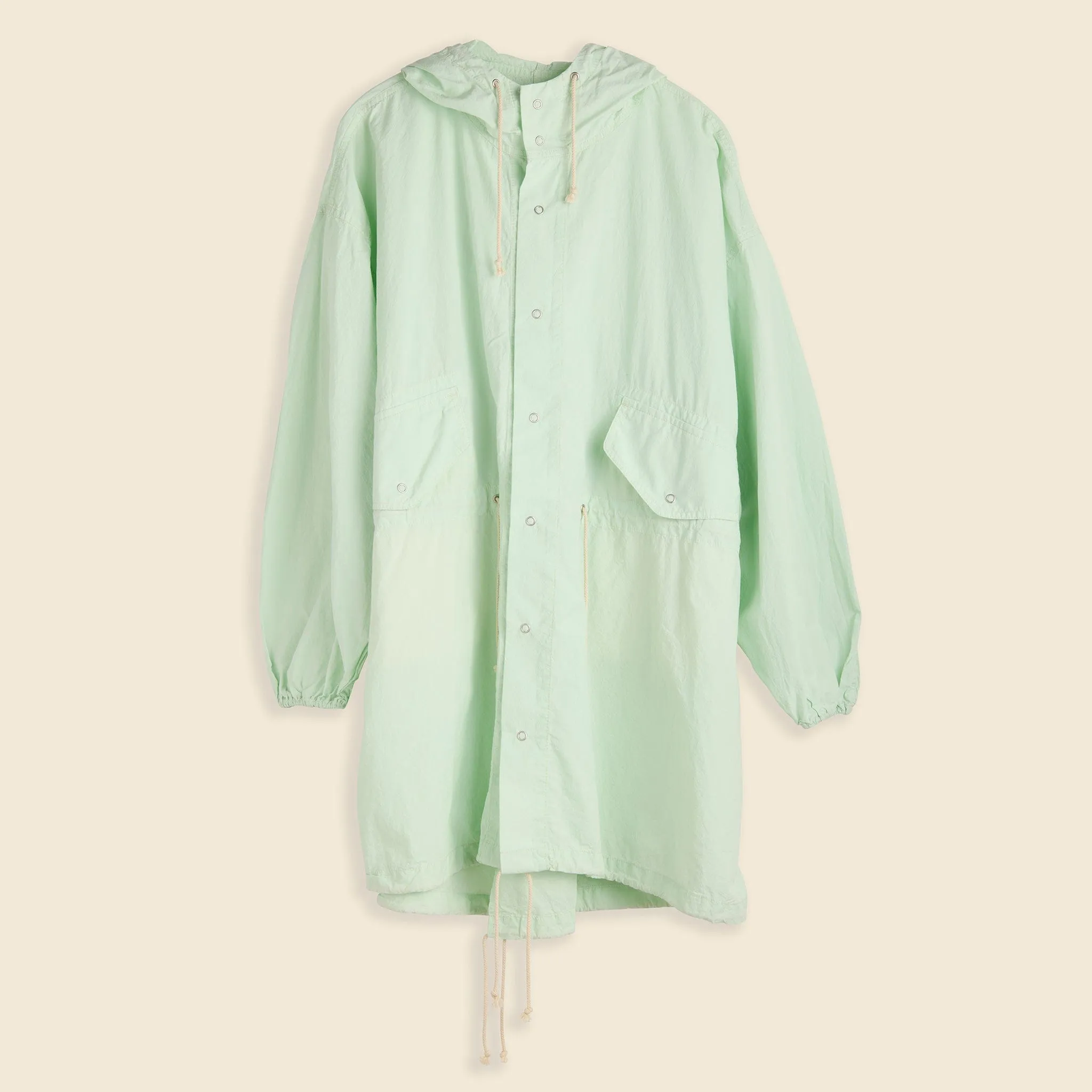 Spring Parka Coat - Mint Green