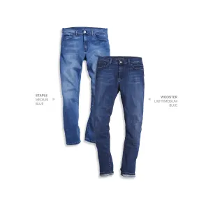 Straight Staple Medium Blue and Wooster Light/Medium Blue 2-Pack Jeans