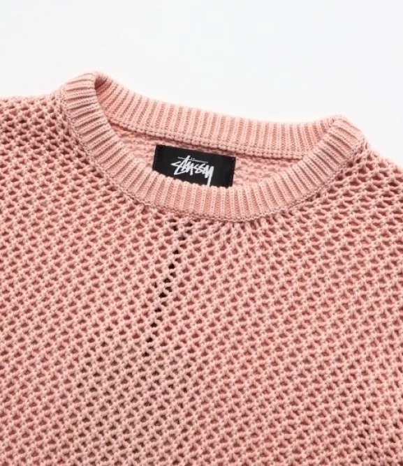 STUSSY  |Unisex Street Style Cotton Logo Skater Style Sweaters