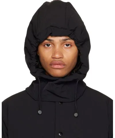 thom/krom Black Drawstring Hood