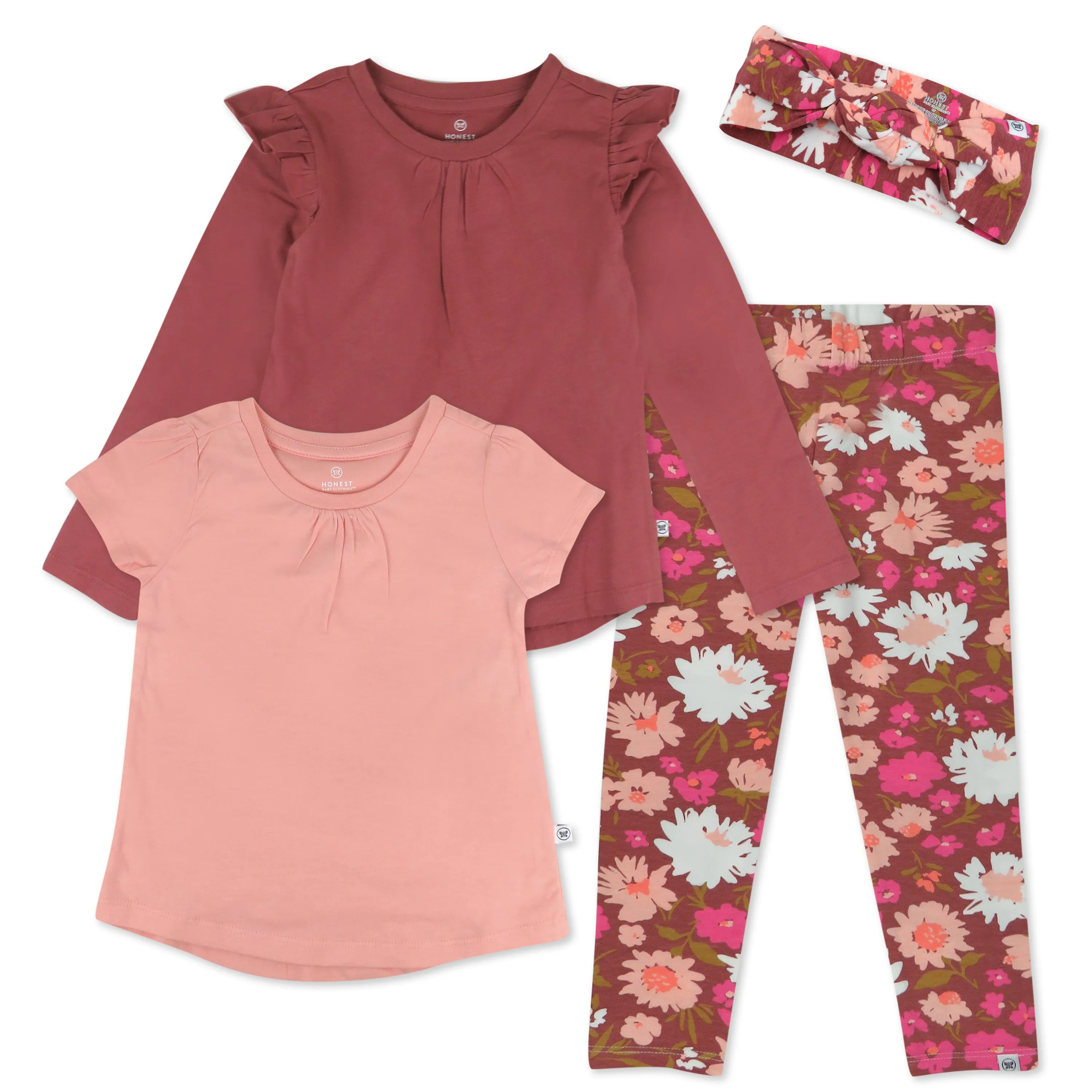 Toddler 4-Piece Organic Cotton Fall Fashion Bundle