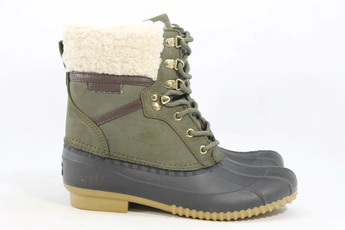 Tommy Hilfiger Rian Women's Green Boots 10M(ZAP19717)