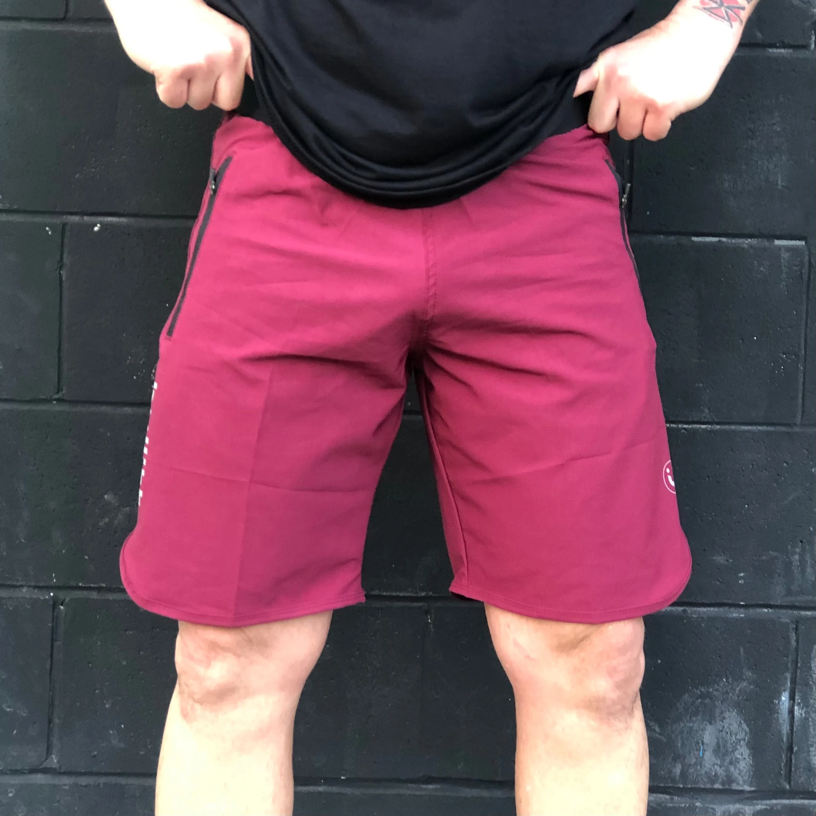 Tru Force Shorts - Waffle Maroon