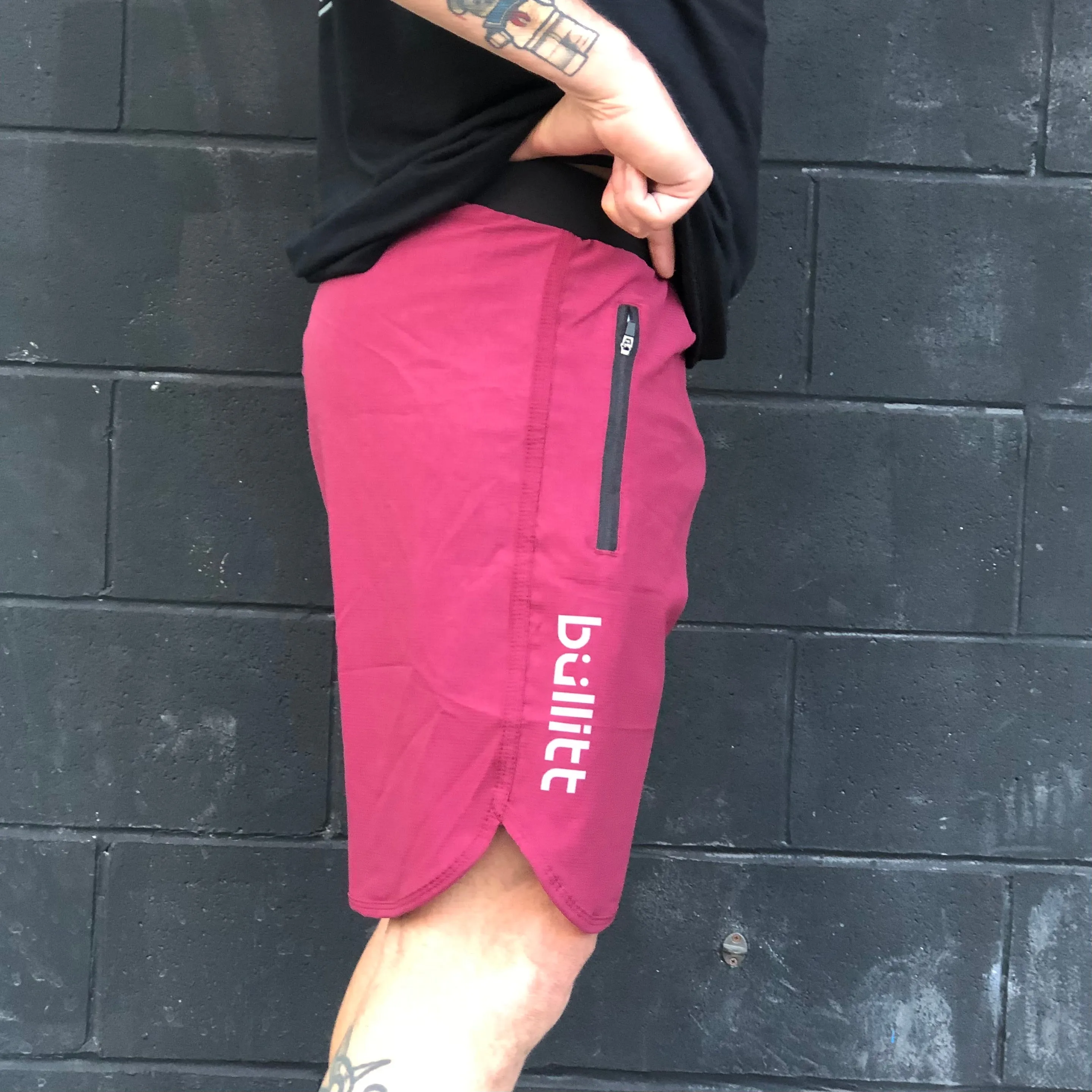 Tru Force Shorts - Waffle Maroon