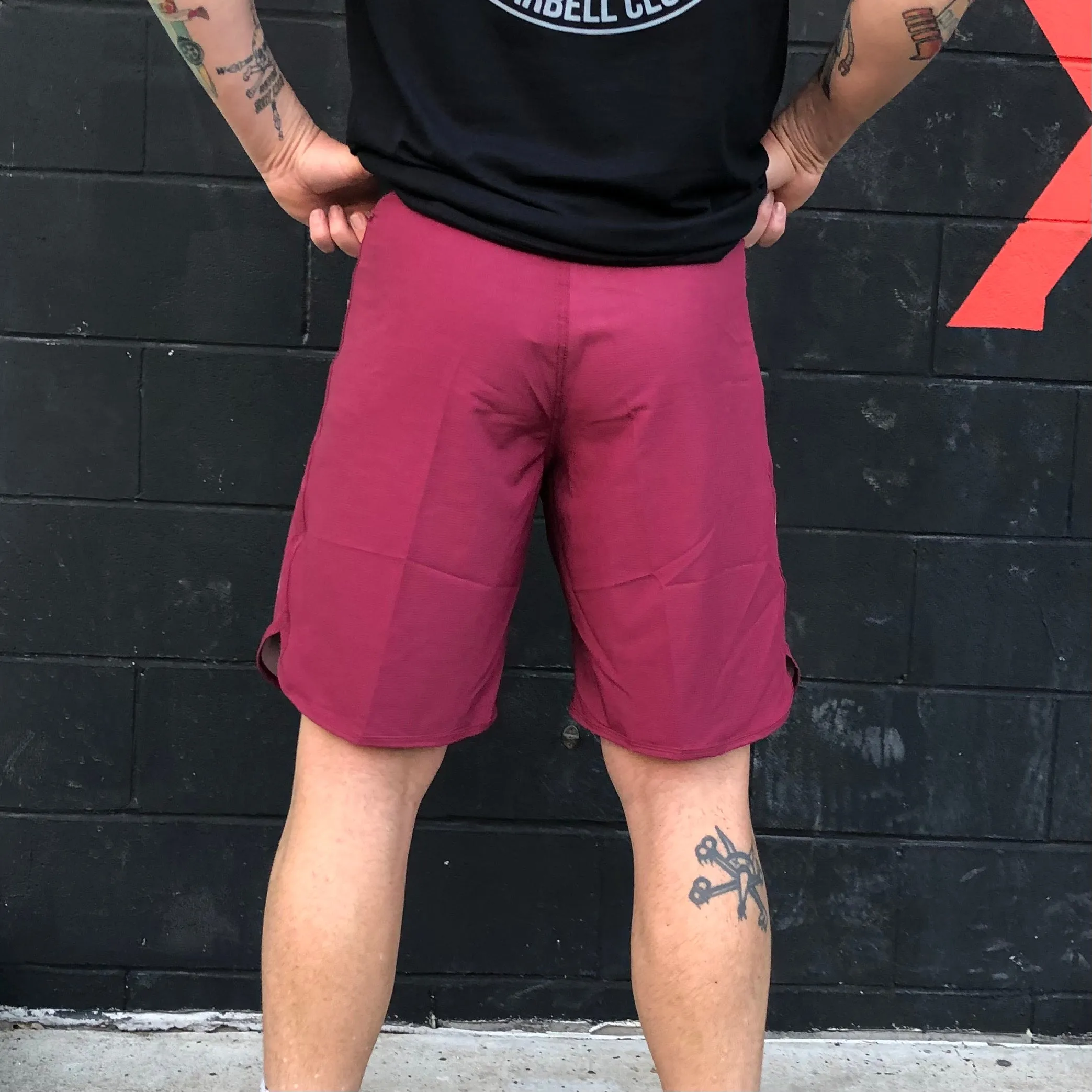 Tru Force Shorts - Waffle Maroon