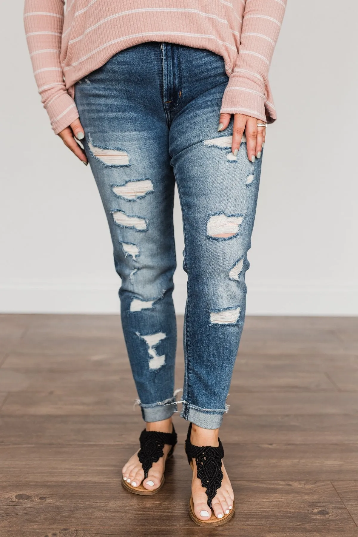 Vervet Distressed Cropped Skinny Jeans- Maeve Wash