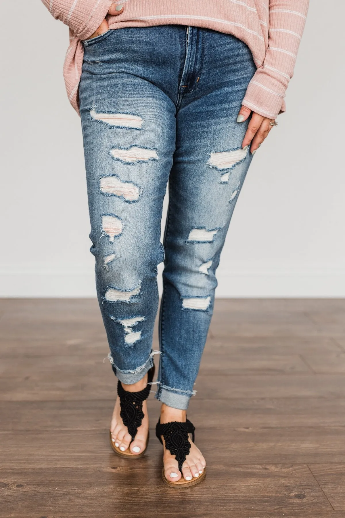 Vervet Distressed Cropped Skinny Jeans- Maeve Wash