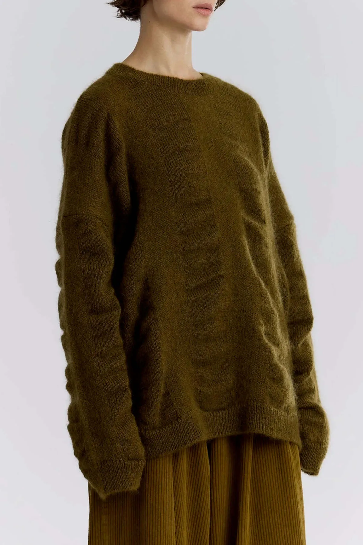 Waterfall Sweater - Dark Olive