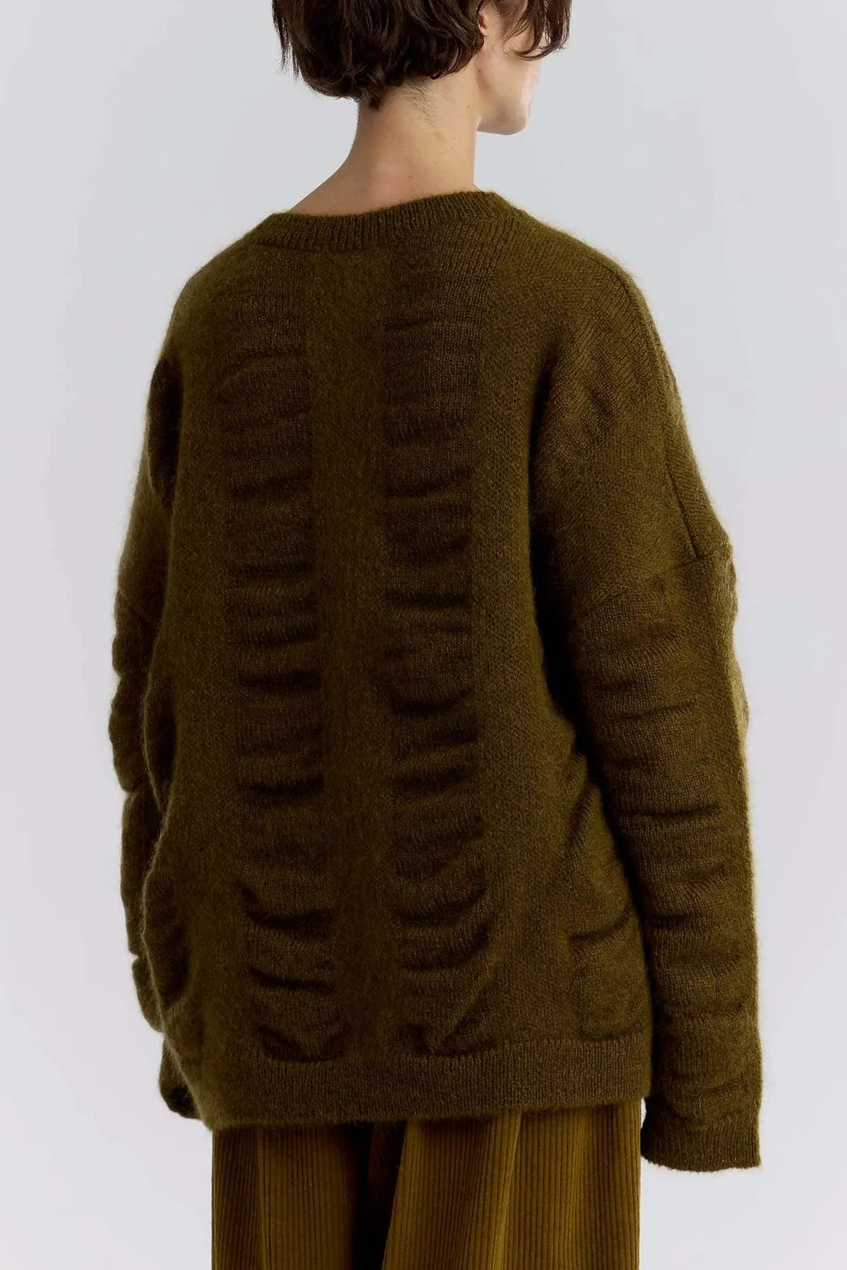 Waterfall Sweater - Dark Olive