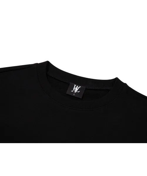 WOOALONG  |Crew Neck Unisex Street Style Long Sleeves Plain Cotton