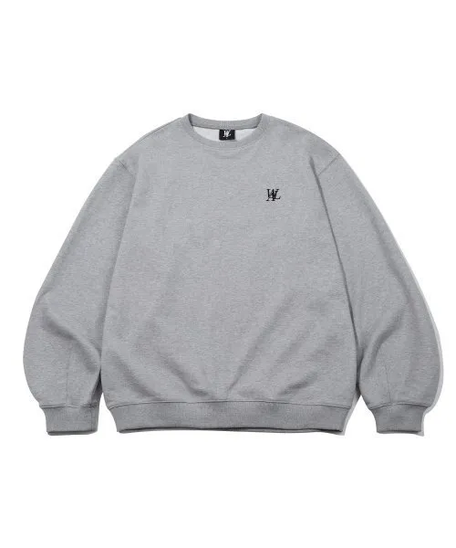 WOOALONG  |Crew Neck Unisex Street Style Long Sleeves Plain Cotton