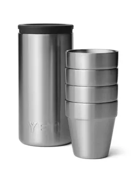 Yeti Shot Glasses & Case Stainless Steel